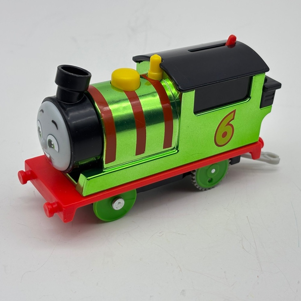 Thomas and Friends Trackmaster Percy Metallic Chrome Train Motorized Works 2021